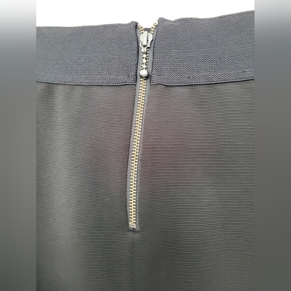 Alfani Women's Plus Size Stretch Knit Pencil Skirt Back Zip Black Lined 18W - Picture 7 of 16